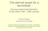 The eternal quest for a farmstead - University of The eternal quest for a farmstead: Farmers behind