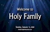 PowerPoint Presentationholyfamilymontreal.com/wp-content/uploads/2020/01/... · 12.01.2020  · Holy Family Sunday, January 12, 2020 HolyFamiIyMontreaI.com . CHURCH . God plays no