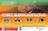 REVEREND DR. MARTIN LUTHER KING, JR. CELEBRATION · 2019. 1. 7. · Rev. Dr. Martin Luther King, Jr. Park is wheelchair accessible and complimentary assistive listening devices will