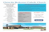 Christ the Redeemer Catholic Church · Christ the Redeemer will follow the Federal Government weather closings and delays for weekday and Saturday morning Masses. When the Federal