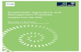 Smallholder Agriculture and Management Practices · Smallholder farmers grow their crops within a limited cropland area and are typically family run. Interviewing practitioners working