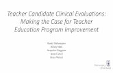 Teacher Candidate Clinical Evaluations: Making the Case ... · • EPPs are positioned to enhance early career teacher mentoring and induction for teachers in their first five years