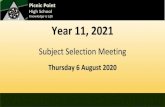 The Subject Selection Process · 2020. 8. 21. · The Process Part Two - Consultation Week 1. Consult with your parents, teachers, Deputy Principal, Year Advisor, Careers Advisor