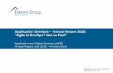 Application Services – Annual Report 2015:“Agile to DevOps ... · Healthcare and Life Sciences (HLS) witnessed increase in the average deal sizes The average deal size for the