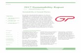 2017 Sustainability Report · maintain this waste minimization regardless of our overall growth. U.N. Sustainable Development Goals at GP 2017 Sustainability Report Page 3 In 2015,