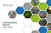 Sustainability Report - Adecoagro IRHaving solid fundamentals for business continuity is essential, as in 2019 the Brazilian operation was responsible for upwards of 80% of Adecoagro’s