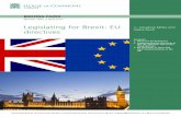 Legislating for Brexit: EU directives · primary legislation. EU directives that are implemented by statute will already be enshrined in UK law but the relevant Acts of Parliament