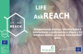 LIFE AskREACH - Life program Hrvatskalifeprogramhrvatska.hr/wp-content/uploads/2018/11/... · Komunikacija unutar dobavnog lanca: • Izbor i prilagodba najboljeg raspoloživog alata.