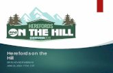 Herefords on the Hill - American HerefordHomepage · 6/6/2019  · into the chat Overview of 2019 JNHE Herefords on the Hill, Denver, Colo., July 6-13. JNHE Numbers at a Glance ...