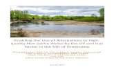 Enabling the Use of Alternatives to High quality Non ... · Sector in the MD of Greenview RECOMMENDATIONS TO THE ALBERTA ENERGY REGULATOR AND ALBERTA ENVIRONMENT AND PARKS FROM THE