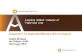 Leading Global Producer of Halloysite Clayappliedminerals.tempwebpage.com/images/uploads/Applied_Mineral… · 4) Drug sustained release (cosmetics), food additives, fragrance 5)
