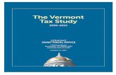 The Vermont Tax Study...Tom Kavet, Kavet, Rockler & Associates, LLC Credits and Acknowledgements The following agencies or firms provided data, analysis or review for this study: Vermont