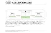 Assessment of fermentability of steam- pretreated spruce ...publications.lib.chalmers.se/records/fulltext/256111/256111.pdf · Bioethanol production via fermentation of sugar- or
