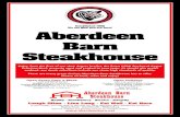 Established 1966 Aberdeen Barn€¦ · Fried Jumbo Shrimp or Oysters* Or make it a combo. Battered and lightly fried with zesty tartar sauce. 33.95 Atlantic Salmon Oscar* Fresh salmon,