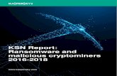 KSN Report: Ransomware and malicious cryptominers 2016-2018 · targeted ransomware, which used the Doppelgänging technique and was also prevalent in the spring. The drop in ransomware