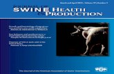 March and April 2019 • Volume 27, Number 2 J SWINE HealtH P · March and April 2019 • Volume 27, Number 2 Journal of. H. ealtH & P. roduction. SWINE. Growth and hematology of