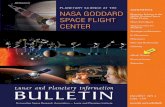 Planetary Science at the NASA Goddard Space Flight Center P · LUNAR AND PLANETARY INFORMATION BULLETIN • ISSUE 139, DECEMBER 2014 2 L P I B Planetary Science at the NASA Goddard