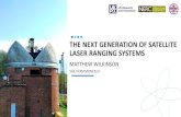 THE NEXT GENERATION OF SATELLITE LASER RANGING …...which was the first to conduct SLR with a fibre optic based transmitter using an infrared 3kHz laser. It is now using an infrared