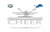 DETROIT PAL YOUTH CHEERLEADING 2019 BYLAWS...may have up to six teams, as follows: A-Team (13-14) 8 to 25 cheerleaders B-Team (11-12) 8 to 25 cheerleaders C-Team (9-10) 8 to 25 cheerleaders