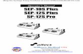 Operator’s Manual SEP-10S Plus SEP-12S Plus SP-12S Pro€¦ · Hazardous components to be separated at the end of life ... SP-12S Pro – Universal syringe pump Serial Number Description