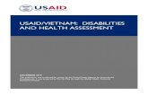 USAID/VIETNAM: DISABILITIES AND HEALTH ASSESSMENT€¦ · (NGOs): Vietnam Assistance to the Handicapped (VANH), East Meets West Foundation (EMW), and Save the Children (SC). Funding