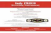 Southport FRECO Flyer Revised - SportsEngine · Indy FRECO Wrestling Tournament Tournament is sanctioned through the Indiana State Wrestling Association by USA Wrestling and is open