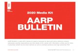 AARP 2020 Media Kit AARP BULLETIN · 2020. 7. 20. · AARP MEDIA SOLUTIONS REACH YOUR REP 646.521.2500 advertise@aarp.org 7/20 AARP Bulletin MUST-READ CONTENT SOURCE MRI-Simmons Spring