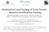 Mechanical Load Testing of Solar Panels – Beyond ...brightspotautomation.com/wp-content/uploads/2020/... · [Beck, Siva, NREL PVMRW 2016] 9 43RD IEEE PHOTOVOLTAIC SPECIALISTS CONFERENCE