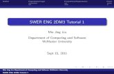 SWER ENG 2DM3 Tutorial 1 - McMaster Universityoptlab.mcmaster.ca/~jessiel/SWFR2DMTUT/TUT1_online.pdf · 2011. 9. 15. · Outline Propositional Logic Propositional Equivalences Proof