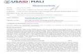 U.S. Embassy in Mali · USAID/W Office of Health Systems Strengthening and provide recommendations and options in shaping USAID health program in the area. These issues will include