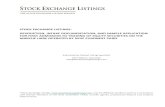 STOCK EXCHANGE LISTINGS: DESCRIPTION, INTAKE … · DESCRIPTION, INTAKE DOCUMENTATION, AND SAMPLE APPLICATION FOR FIRST ADMISSION TO TRADING OF EQUITY SECURITIES ON THE MARCHE LIBRE