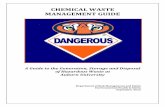 CHEMICAL WASTE MANAGEMENT GUIDE...information specific to Auburn University’s philosophy on disposal and waste minimization. This guide does NOT contain specific information about