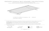 MADISON TRUNDLE BED ASSEMBLY INSTRUCTIONS · MADISON TRUNDLE BED ASSEMBLY INSTRUCTIONS W1900mm×D950mm×H350mm 3ft SINGLE PLEASE READ this sheet prior to assembly to familiarise yourself