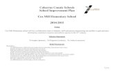 Cabarrus County Schools School Improvement Plan Cox Mill ... · Completed charts Aug. 25, 2014 Dec. 5, 2014 Yes #9 Kimberly Stiffel will train staff on the Check in/Check out process