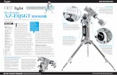 Sky-Watcher AZ-EQ5GT mount · 2018. 3. 26. · adjustable legs • Weight Mount 7.7kg, tripod 6.1kg • Ports 2x snap camera, St-4 autoguider, USB ... M27, the Dumbbell Nebula in