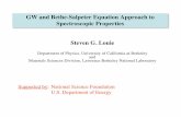 GW and Bethe-Salpeter Equation Approach to Spectroscopic ...nano-bio.ehu.es/.../GW_and_Bethe-Salpeter...Louie.pdf · Steven G. Louie Department of Physics, University of California