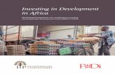 Investing in Development in Africa · the amounts counted as official development assistance (ODA), even at its all-time high of USD 132 billion in 20155. Furthermore, ODA in Africa