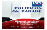 POLITICOS ON PARADE · 4/21/2018  · CVC56698 357 Andrews St. • Ormond Beach, FL 32174 For More Savings Check Out Our Web Page!! Call Today! 386-673-9720 Let the Florida Sunshine