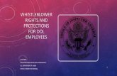 WHISTLEBLOWER RIGHTS AND PROTECTIONS FOR DOL … Rights and Protections for DOL Employees.pdfThe OIG has designated Alisa Reff to serve as the DOL Whistleblower Protection Coordinator.