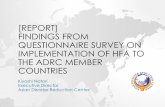 [REPORT] FINDINGS FROM QUESTIONNAIRE SURVEY ON ...€¦ · DRR but progress is not substantial Achievements have been made but are relatively small or incomplete, and while improvements