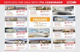 DISPLAYS FOR SALE WITH 7% LEASEBACK€¦ · DISPLAY HOME GROUP PURCHASE PRICE INTEREST RATE COMPARISON RATE MONTHLY REPAYMENT* MONTHLY INCOME^ MONTHLY SURPLUS ANNUAL SURPLUS Fitz