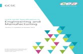 CCEA GCSE Specification in Engineering and Manufacturing · 2020. 3. 5. · CCEA GCSE Engineering and Manufacturing from September 2017 Version 2: Updated 29 October 2019 3 1 Introduction
