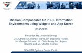 Mission Composeable C2 in DIL Information Environments ... · Test widget CANES Storage Cloud Data Cloud Utility Cloud MTC2 DCGS-N NITES Next Missions Support Modules: Widgets, Application,