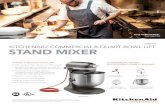 KSM8990 KITCHENAID COMMERCIAL 8-QUART BOWL LIFT STAND MIXER · rating of the motor itself and not the mixer’s horsepower output to the mixer bowl. KITCHENAID ® COMMERCIAL 8-QUART