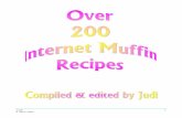 Judi 1 8 April 2002SWEET MUFFINS ALMOND AND APRICOT SURPRISE MUFFINS 2½ C self-raising flour 1t ground nutmeg ¾ C castor sugar 1 C flaked almonds toasted 1 lightly beaten egg 1½