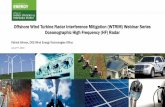 Offshore Wind Turbine Radar Interference Mitigation (WTRIM ......oceanographic sensors (e.g., current and wave meters) that telemeter their real-time data stream to NOAA’s IntegratedOcean