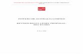 POWERCOR AUSTRALIA LIMITED REVISED REGULATORY … · Aon Aon Risk Services Australia Limited (ABN 17 000 434 720) ... ESCV, Credit Support Arrangements, Final Decision, October 2006