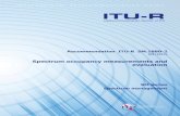 Spectrum occupancy measurements and evaluation · 2017. 9. 25. · 2 Rec. ITU-R SM.1880-2 recognizing a) that various principles and methods of spectrum occupancy measurements are