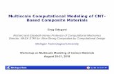 Multiscale Computational Modeling of CNT- Based Composite ...€¦ · Outline • Introduction: Institute for Ultra-Strong Composites by Computational Design (US-COMP) • Project