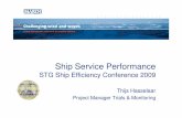 STG Ship Efficiency Conference 2009 · 2019. 3. 18. · – Trim, weather routing, hull/propeller cleaning, pitch alteration, autopilot settings, ESD’s – Requires accurate comparisons